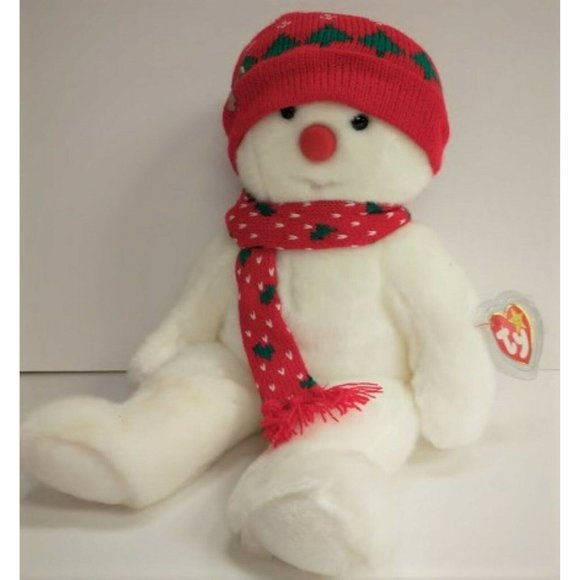 Ty Other - TY Snowboy 1999 The Holiday Snowman BEANIE BUDDY